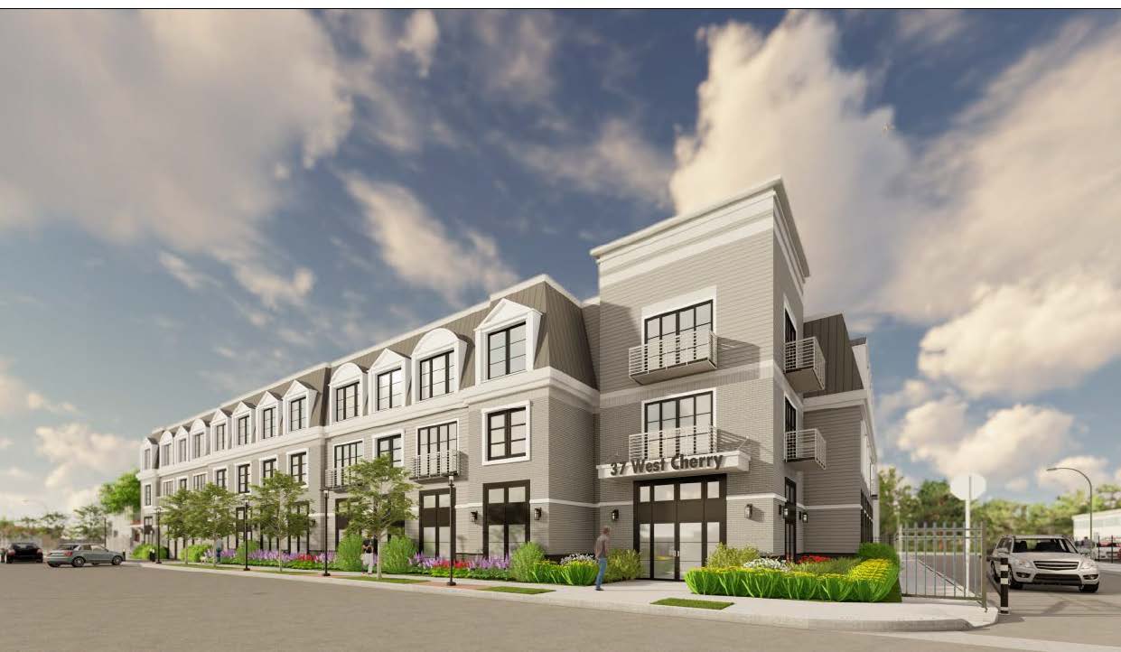 Rendering of Premerio Cherry, a new housing development coming on line in Hicksville, NY.
