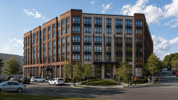 A rendering of 20 Haarlem Avenue, part of the North White Plains development in Westchester County, NY.
