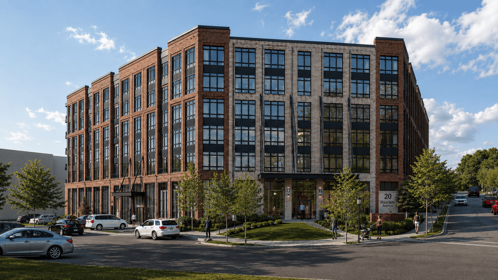 A rendering of 20 Haarlem Avenue, part of the North White Plains development in Westchester County, NY.
