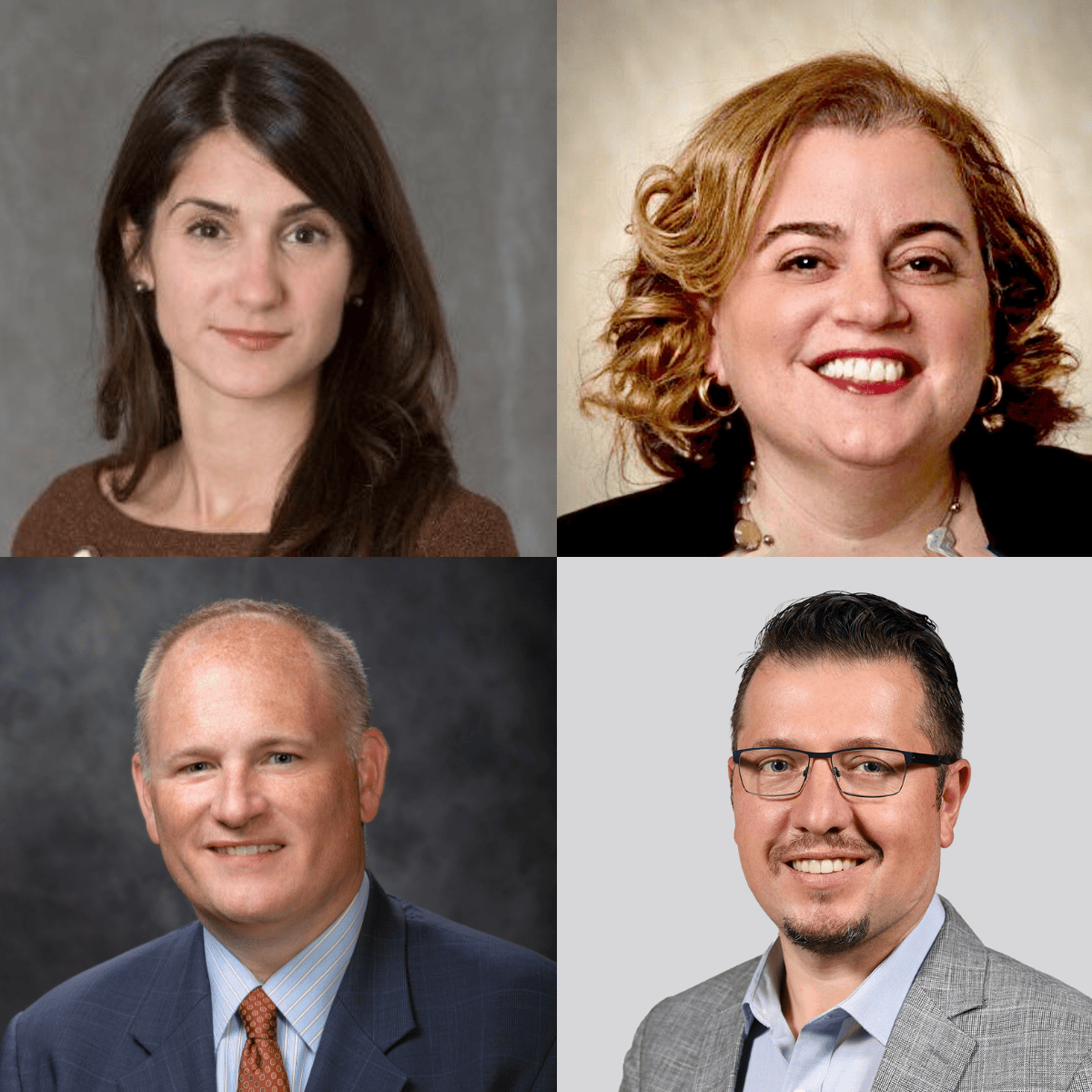 Headshots for CPC employees Kristen Fontana, Rachel Grossman, Doug Stevinson, and Serge Suponitskiy.